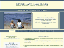 Tablet Screenshot of mainelandlaw.com